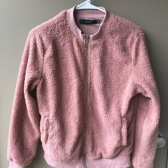 MIROL Rose Fleece Ladies Sherpa Jacket Size Small - Picture 1 of 7